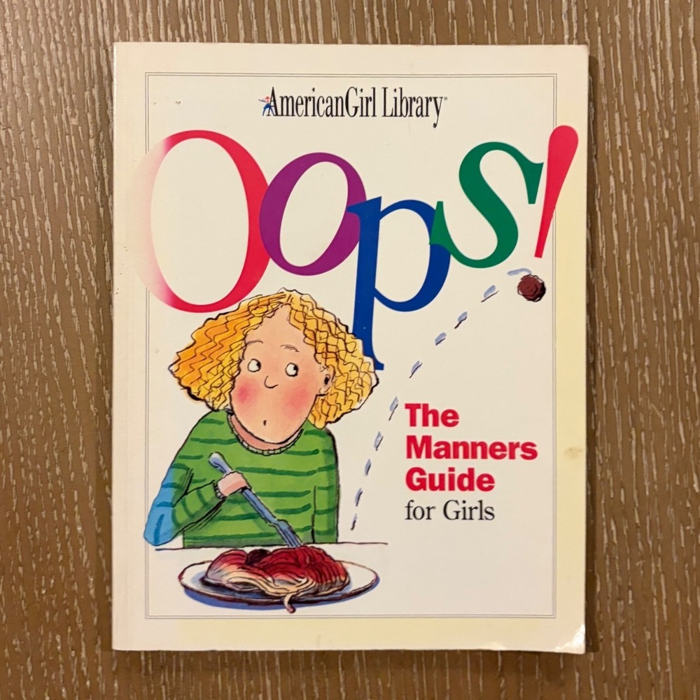 American Girl Library Oops The Manners Guide for Girls 1997 First Edition Book